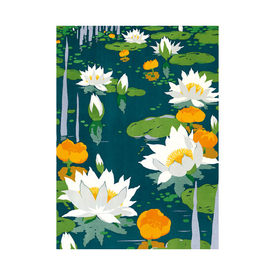 Wilfred René Wood Winter Lilies Kew Gardens greetings card